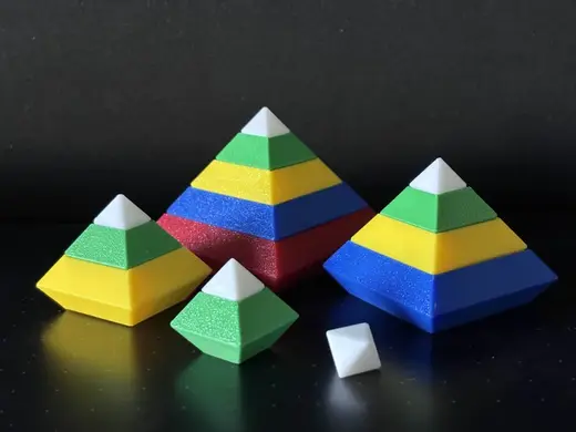 Wedgits (octahedral block desk toy)