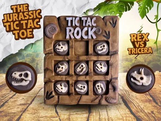 The Prehistoric Tic Tac Toe – Rex vs Tricera