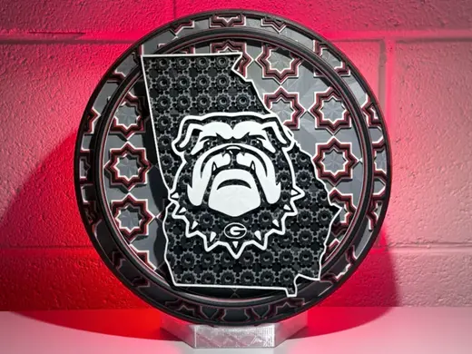 Georgia Bulldogs Alternate Dimensional Mosaic