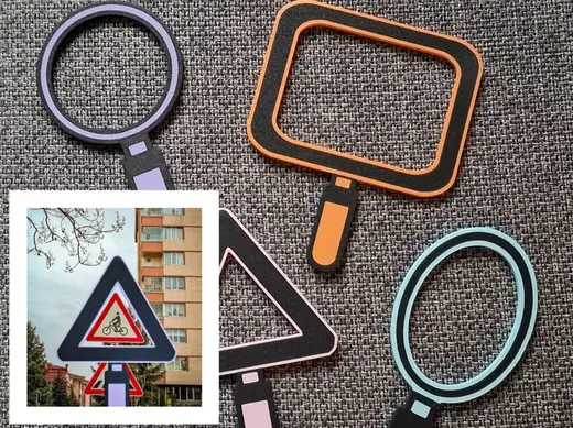Magnifying glass shape search Shape finder