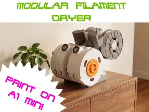 Modular Filament Dryer print on A1 Mini AMS Lite