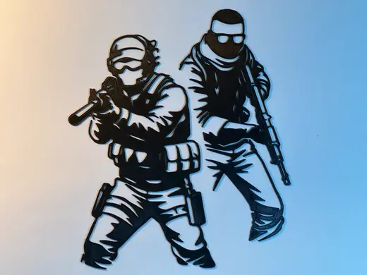Art mural CT & T CSGO/CS2