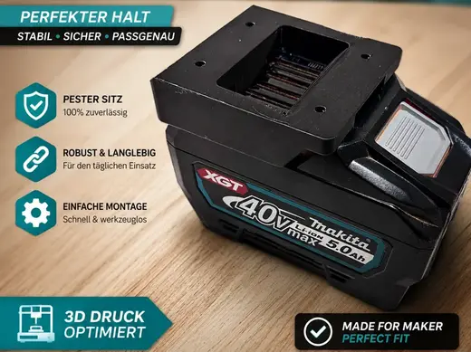 Makita XGT 40V Akku-Adapter / Halter