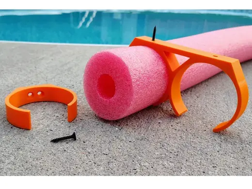 Pool Noodle Mounting Clamps for floating objects