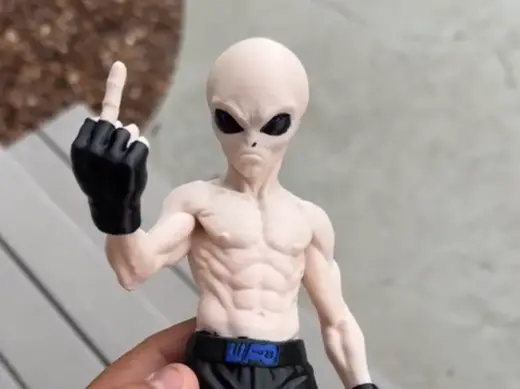 UFC Alien giving the bird