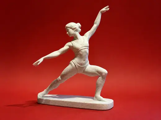 Athletic Yoga Warrior Sculpture