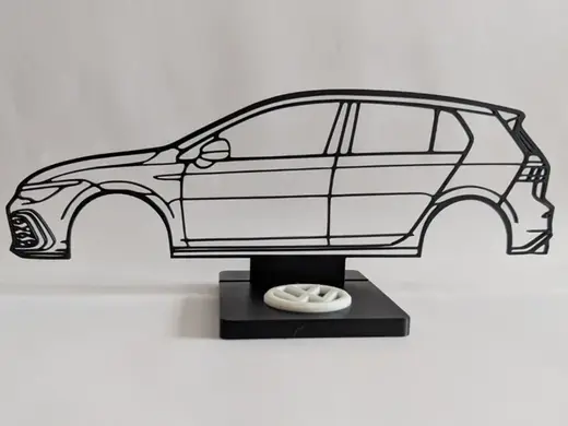 Volkswagen Golf MK8 silhouette