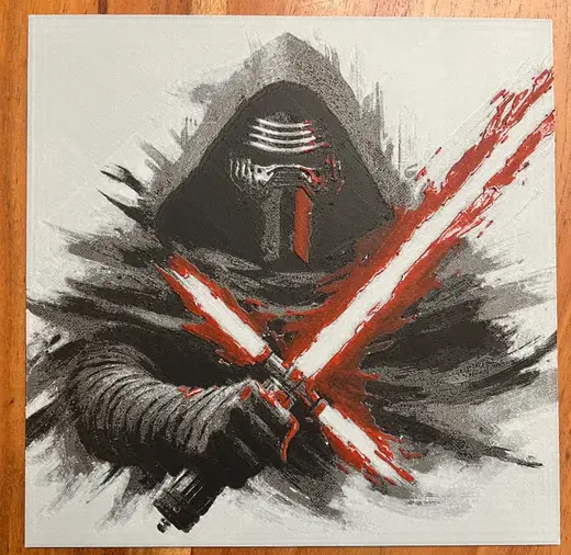 Kylo Ren with Red Lightsaber