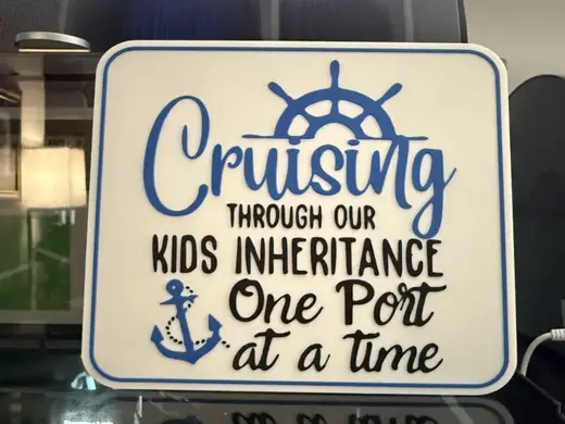 CRUISE SIGN ONE PORT AT A TIME
