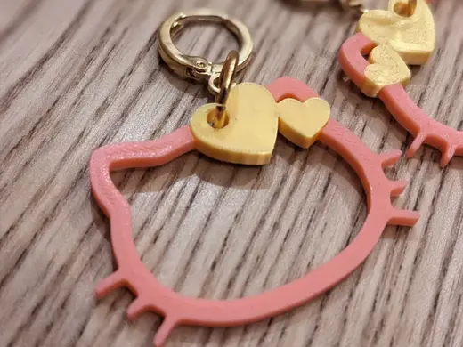 Boucles d’oreilles – Silhouette Hello Kitty