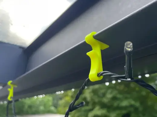 Clips für Lichterketten für KD Überdachung