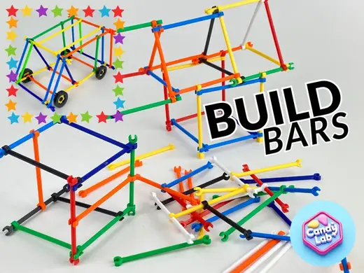Interlocking Building Bars Creative STEM Models