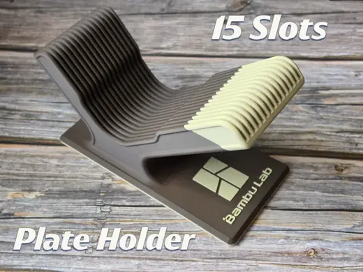 Plattenhalter mit 15 Slots (A1,A2,X1,X2,P1,P2)