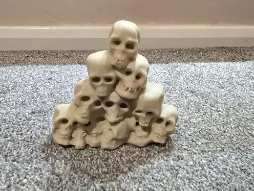 Stacked skulls for Halloween