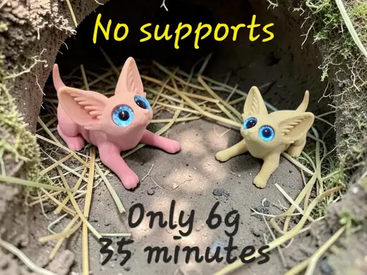 SC Flexi Fennec Fox - glass eye compatible