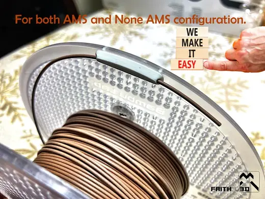 Bambu Lab Spool Clip M/L/XL 3 size holes - Compatible with AMS - Stay with the Spool