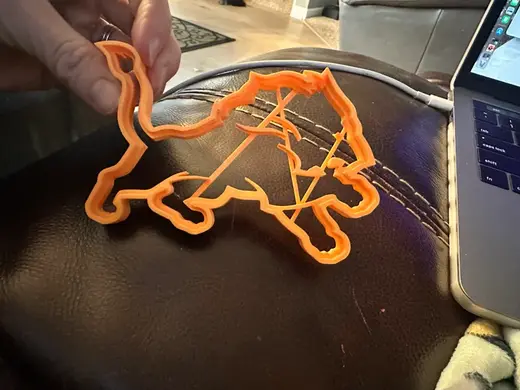 Detroit Lions cookie cutter