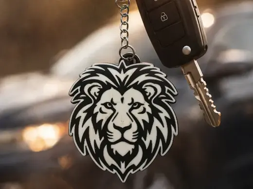 lion keychain