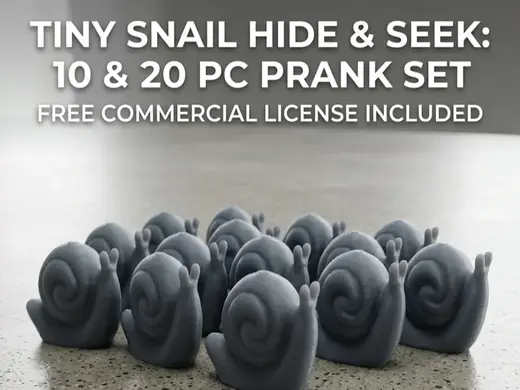 Tiny Snail Hide & Seek: 10 & 20 Piece Prank Set