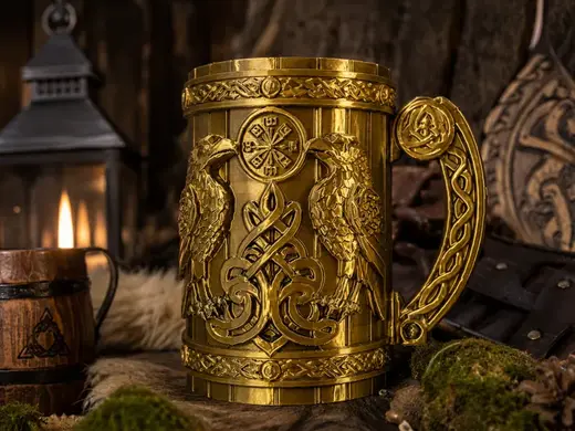Viking Tankard Becher Mittelalter Dosenhalter