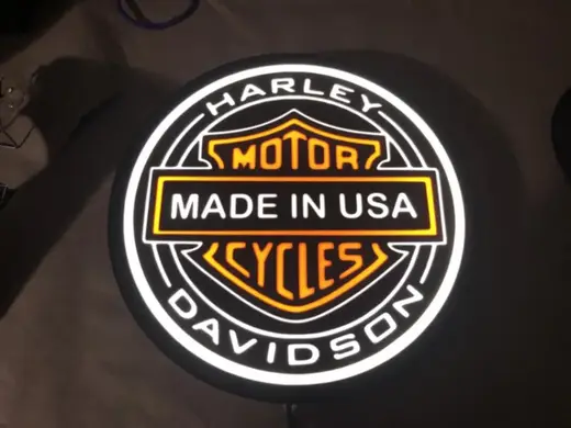 Harley Davidson LED Light Box