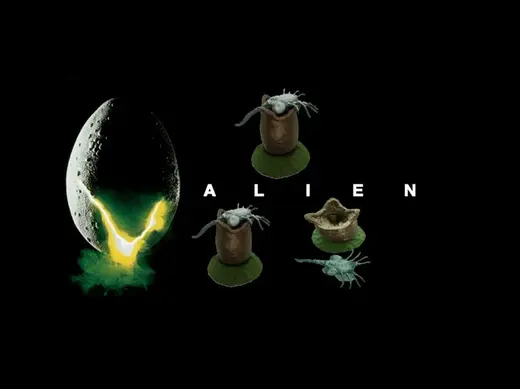 ALIEN AND EGG FACEHUGGER xenomorph