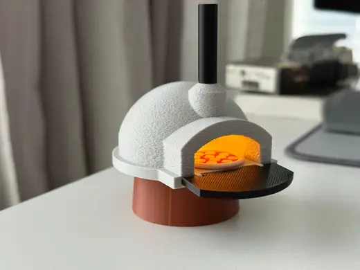 Mini pizza oven tea light