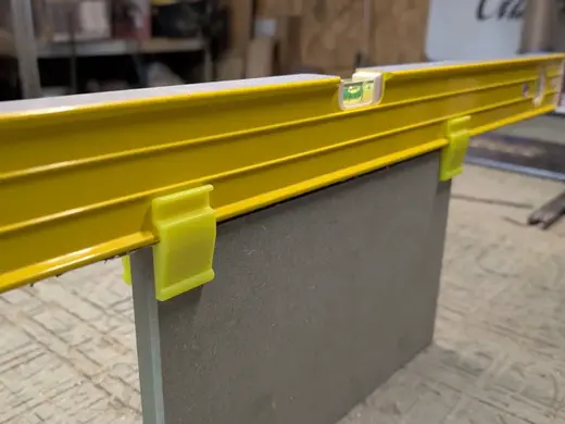 Spirit level clips for Stabila to 18mm panels