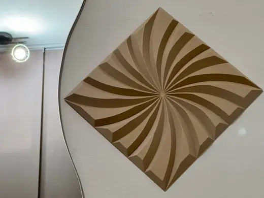 Spiral Flow – Wall Art Geometrico 180x180 mm