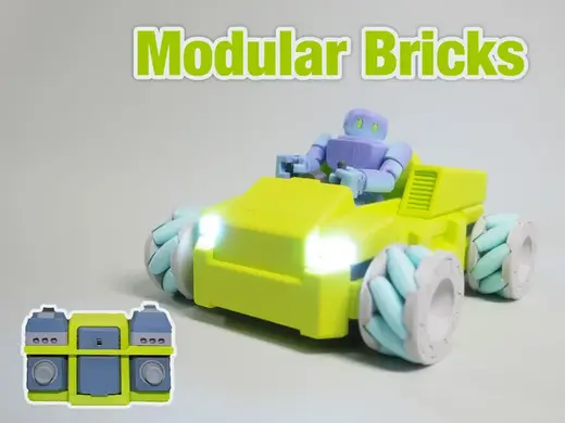 CyberBrick Modular Bricks Kart (Mecanum Wheel)