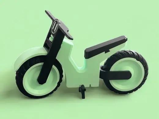 mini bike on a kit card
