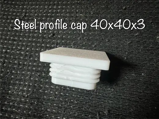 Steel profile cap 40x40x3