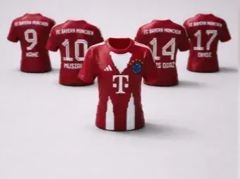 Bayern Munich 3D Jersey Only Shirt + Players