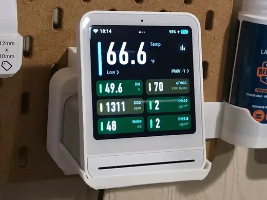 Qingping Air Monitor 2 Skadis mount