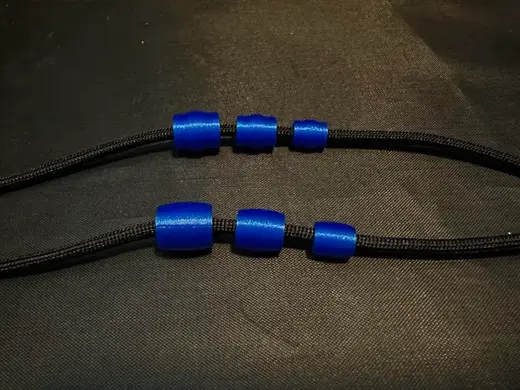 Barrell Paracord Beads - 2 Styles - 3 Sizes