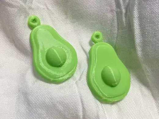 立体牛油果耳环