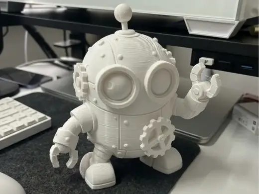 Cute Steampunk Robot Buddy | Little Gear Bot