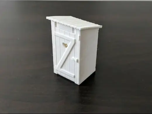 wooden latrine