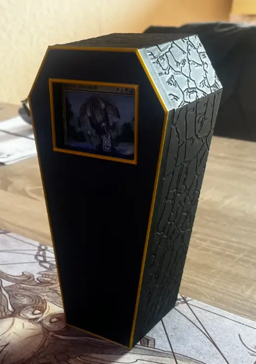 commander coffin deckbox with commander slot