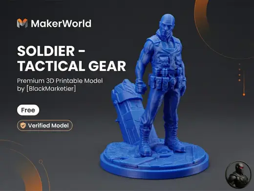 Soldier - Tactical Gear | Detailed Miniature