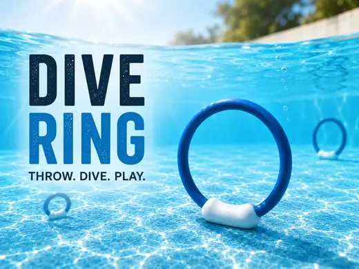 Pool Dive Ring - Self Standing Underwater Toy