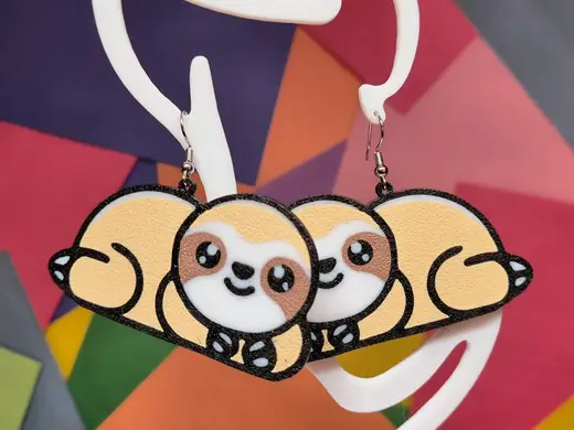 Sloth earrings