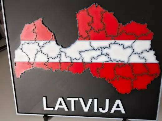 Latvian map, Latvian folklore sign, zodiak sign