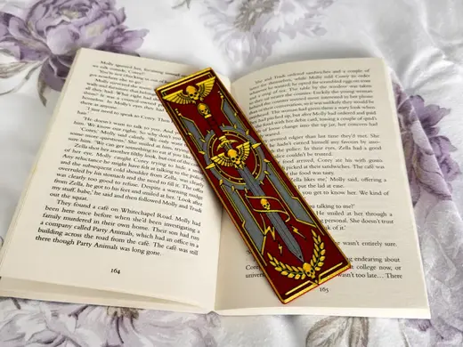 Gothic Sci-Fi Sword Bookmark Warrior Design