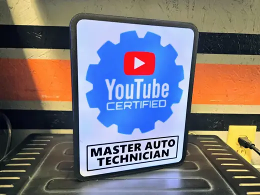 Lightbox -YouTube Certified Auto Master Technician