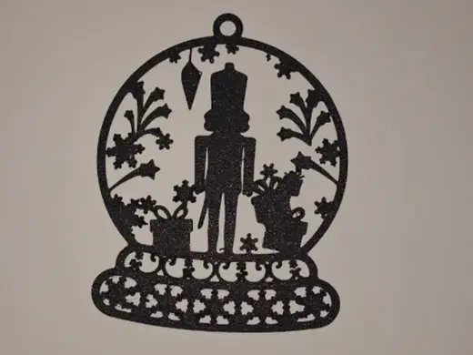 Nutcracker Globe – Festive Ornament Silhouette