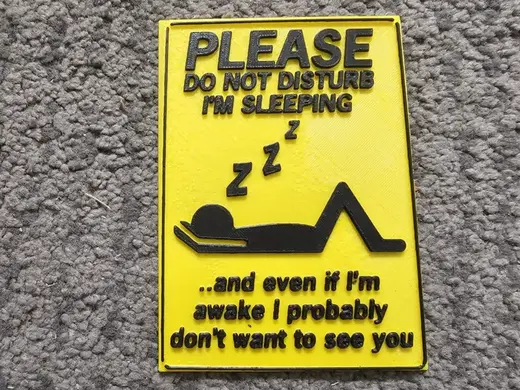 Sleep sign
