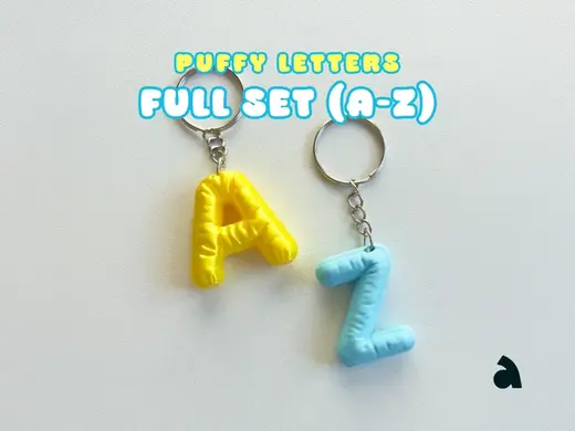 Puffer Letters | Full A-Z Set (Capital Only)