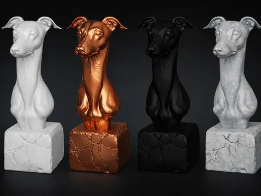 Dog Bust - Italian Greyhound