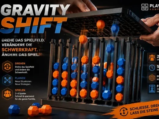 GRAVITY SHIFT oder Viergewinnt 3D